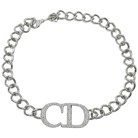 dior silver chain